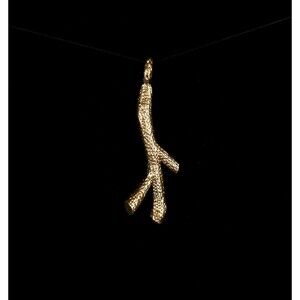 India Hicks Golden Branch Charm Womens Gold Tone Pendant Jewelry Retired